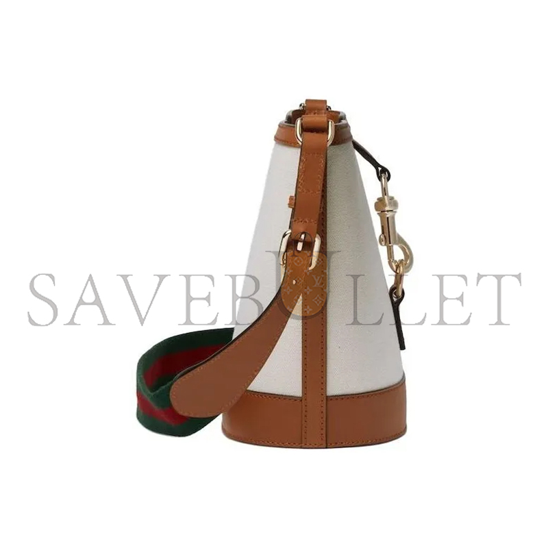 GUCCI LEATHER MINI BUCKET 782908 (20.5*18.5*12.5cm)